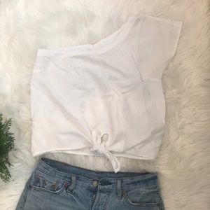 Anthropology one shoulder top